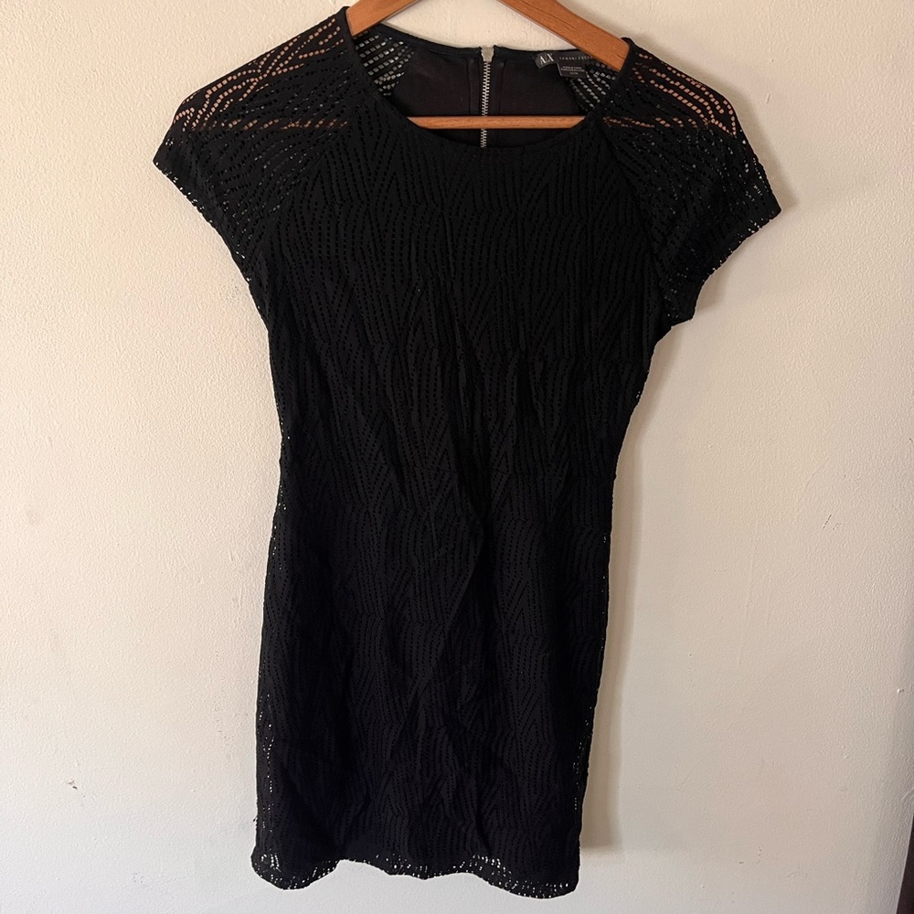 Armani Exchange XS Black Dress